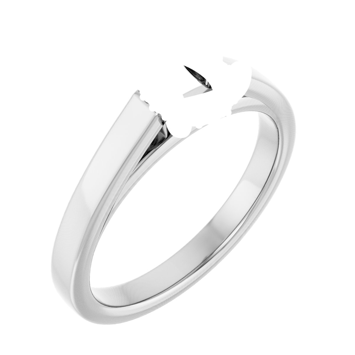 Hidden Halo-Style Engagement Ring