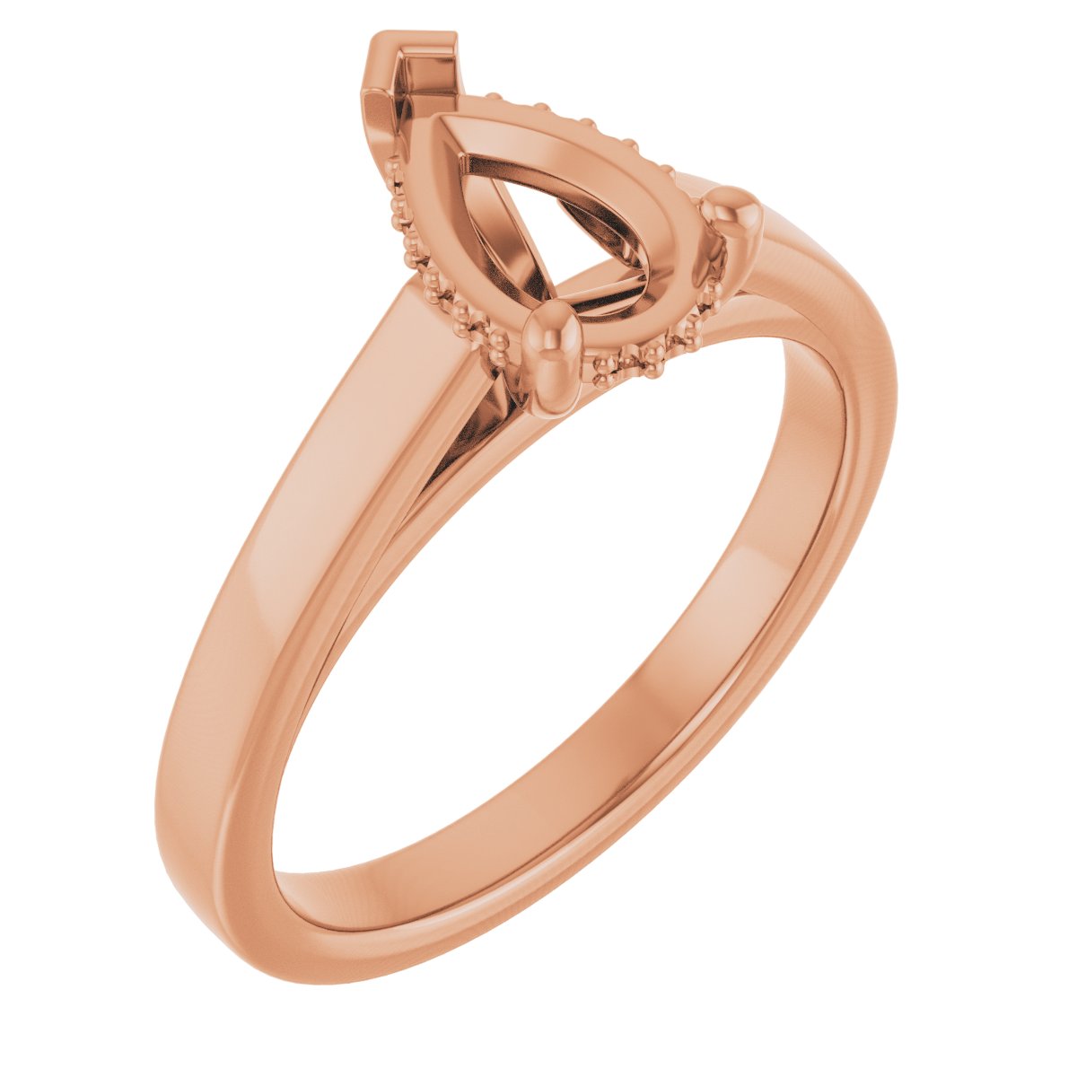Hidden Halo-Style Engagement Ring