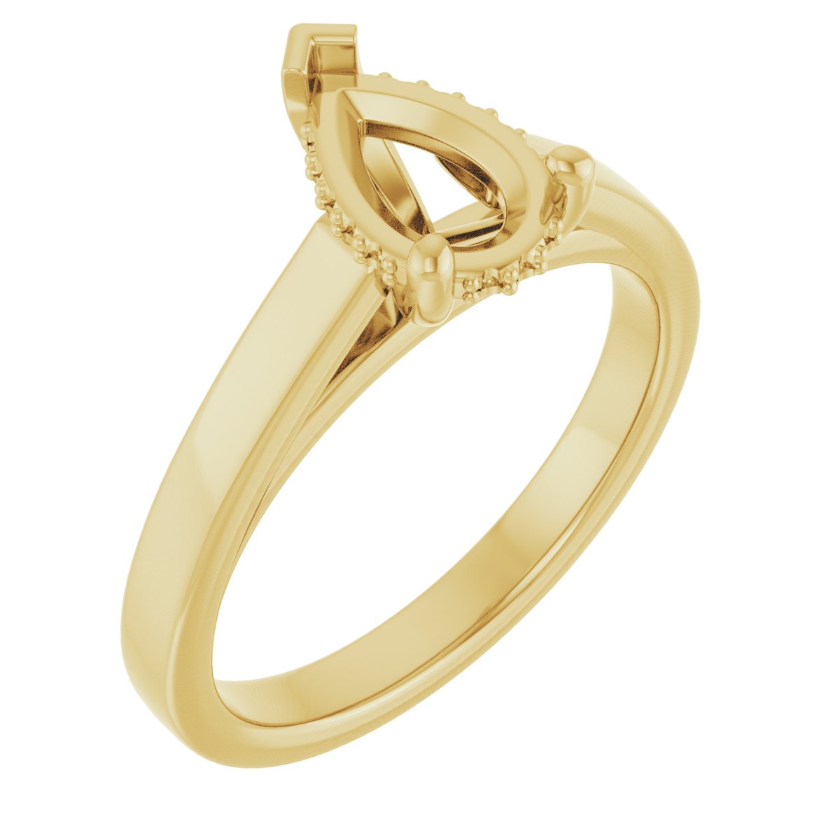 Hidden Halo-Style Engagement Ring