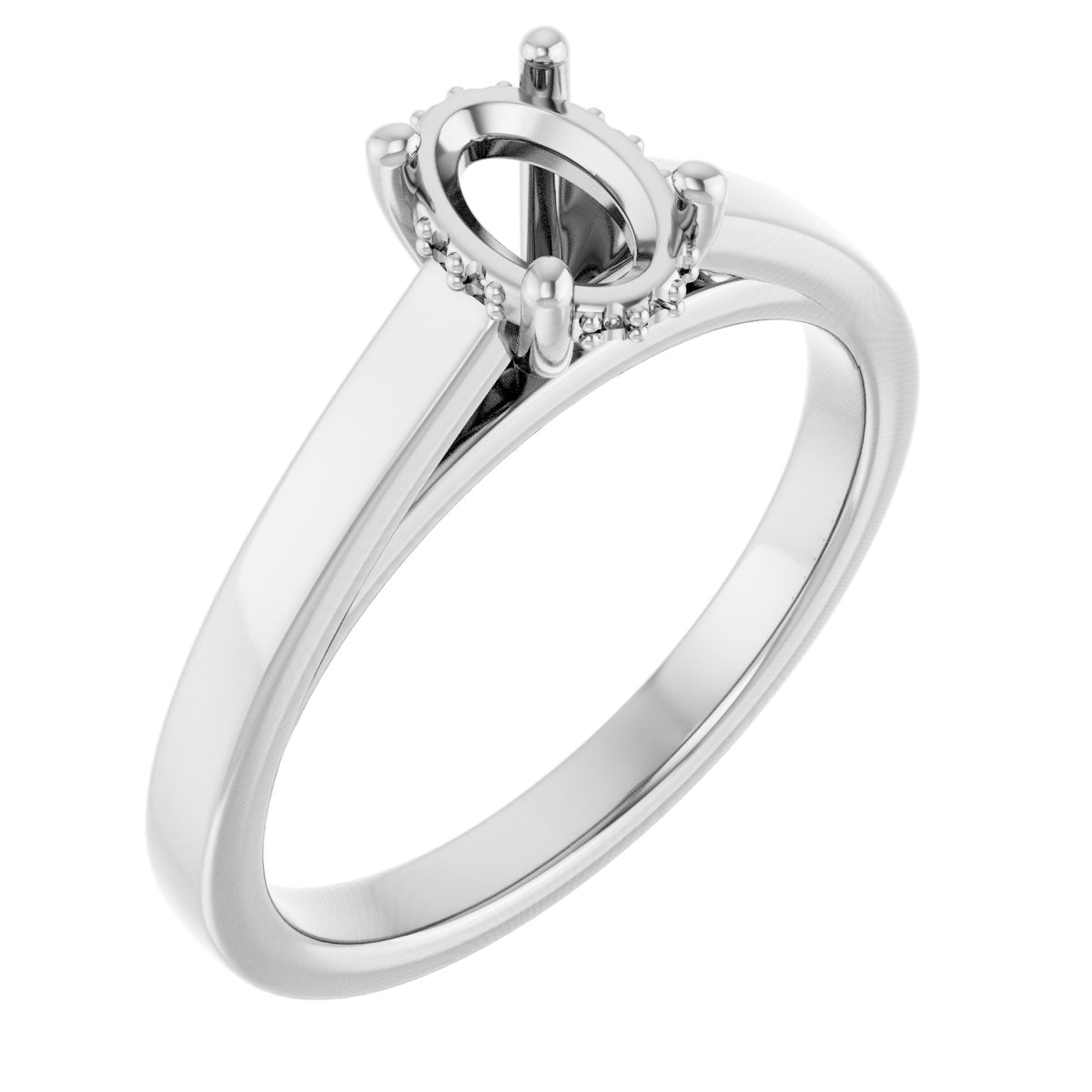 Hidden Halo-Style Engagement Ring