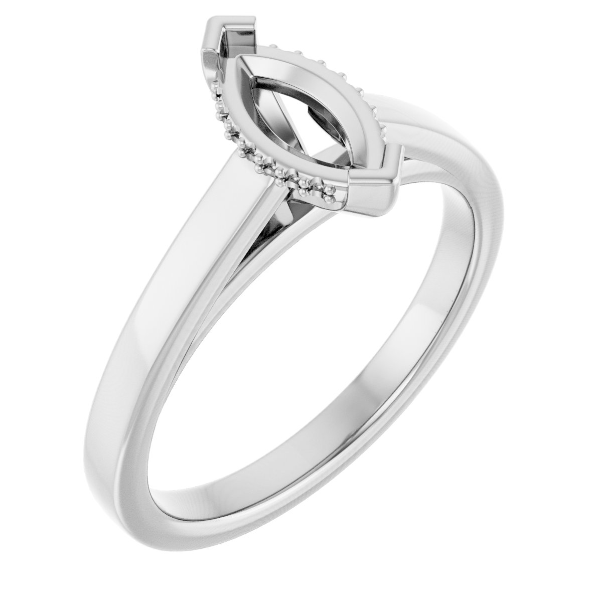 Hidden Halo-Style Engagement Ring