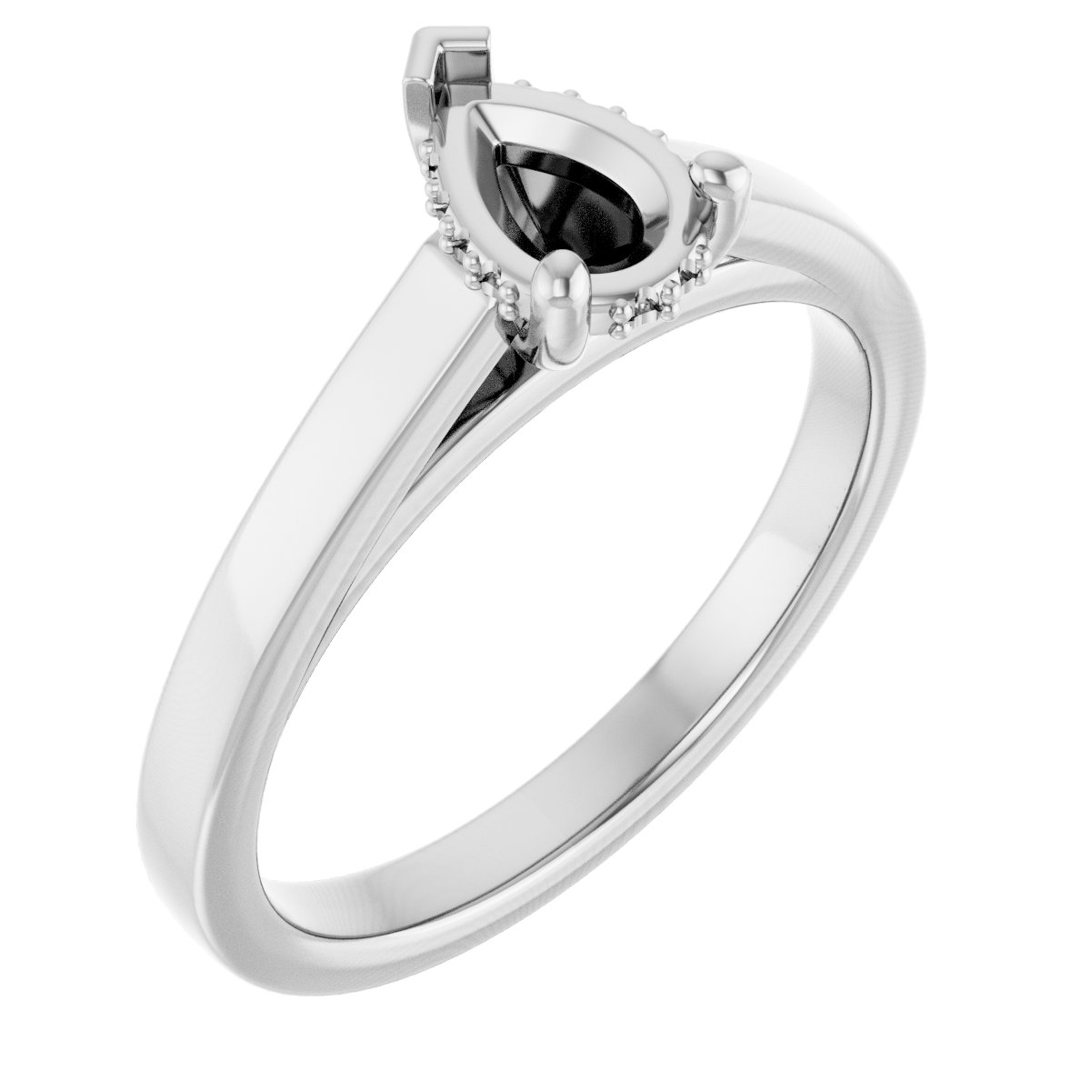 Hidden Halo-Style Engagement Ring