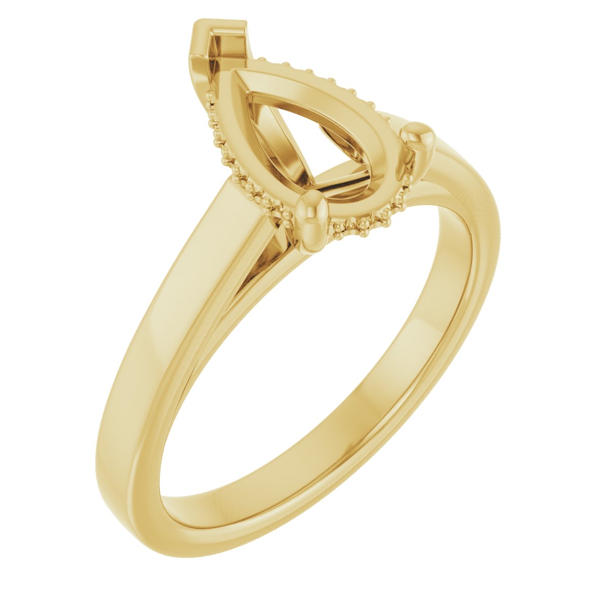 Hidden Halo-Style Engagement Ring