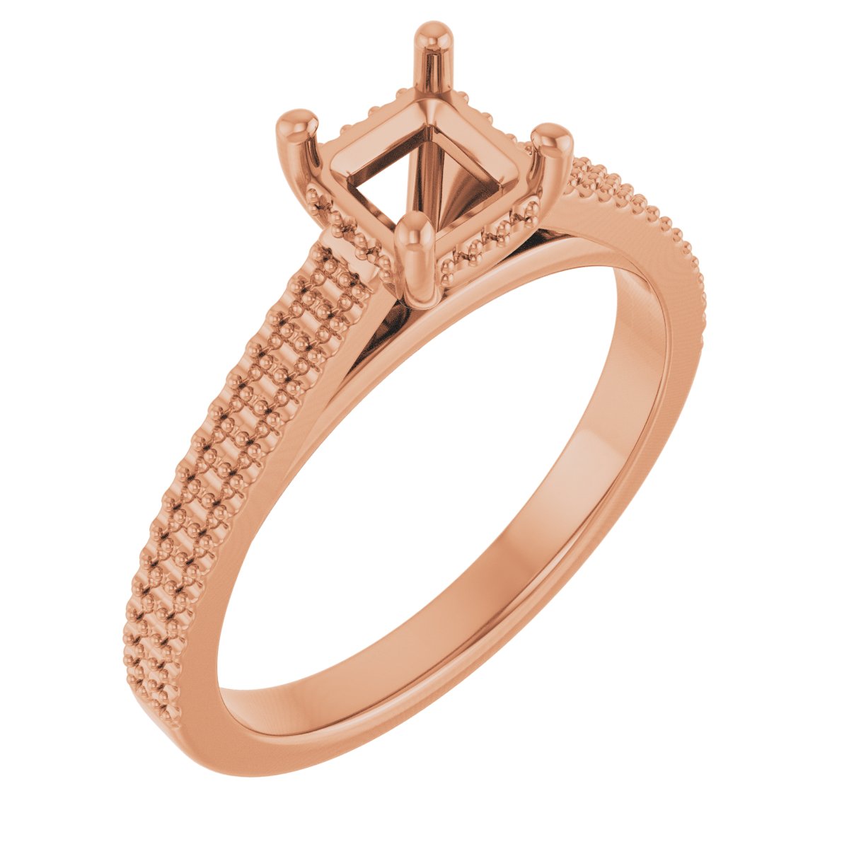 Hidden Halo-Style Engagement Ring