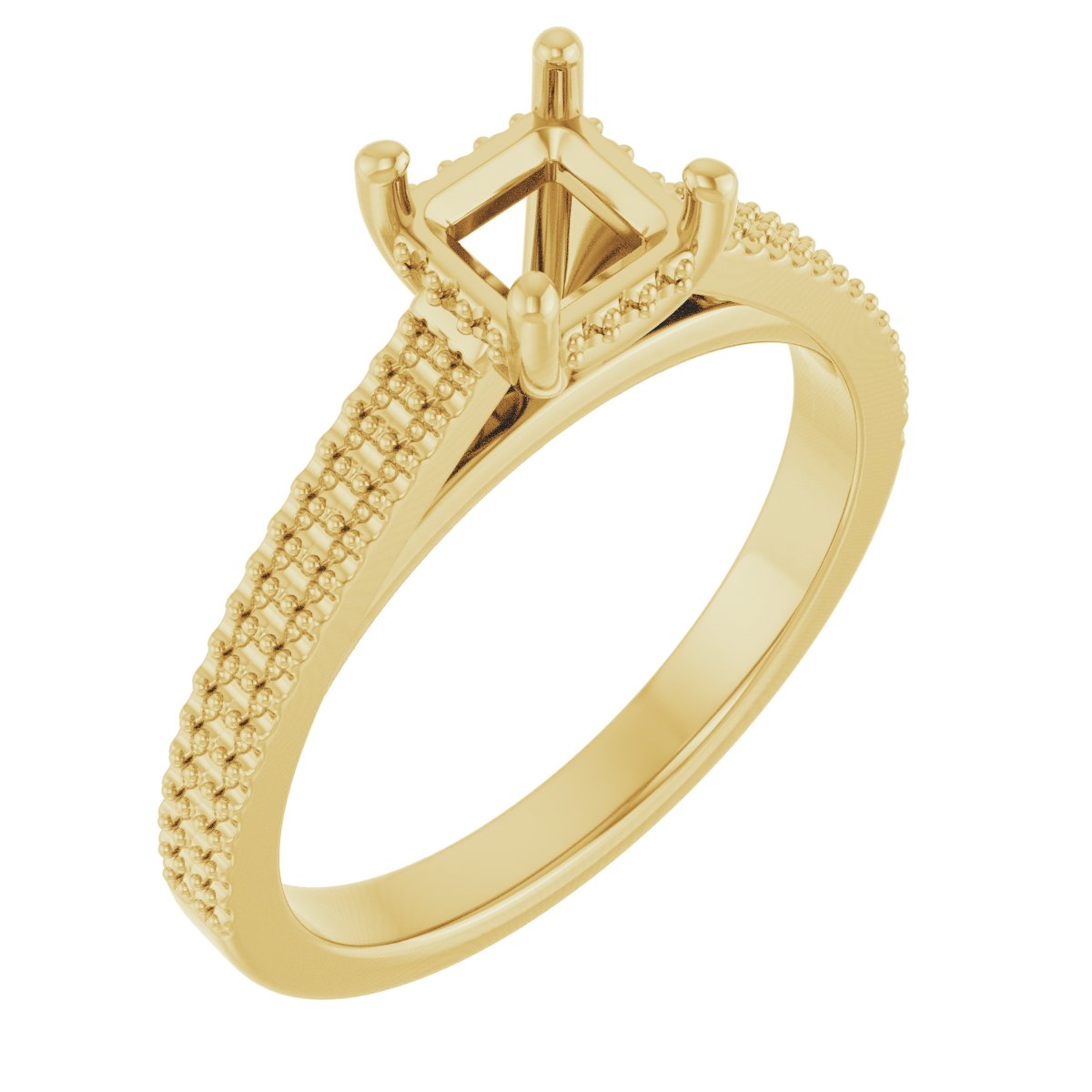 Hidden Halo-Style Engagement Ring