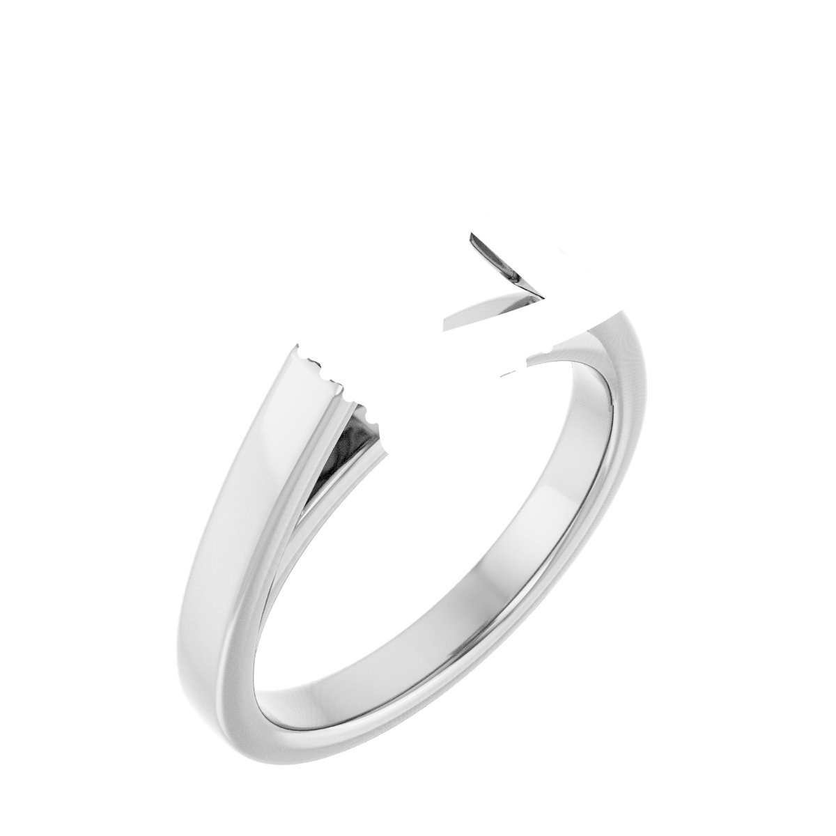 Hidden Halo-Style Engagement Ring