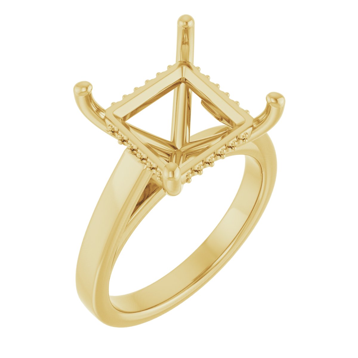 Hidden Halo-Style Engagement Ring