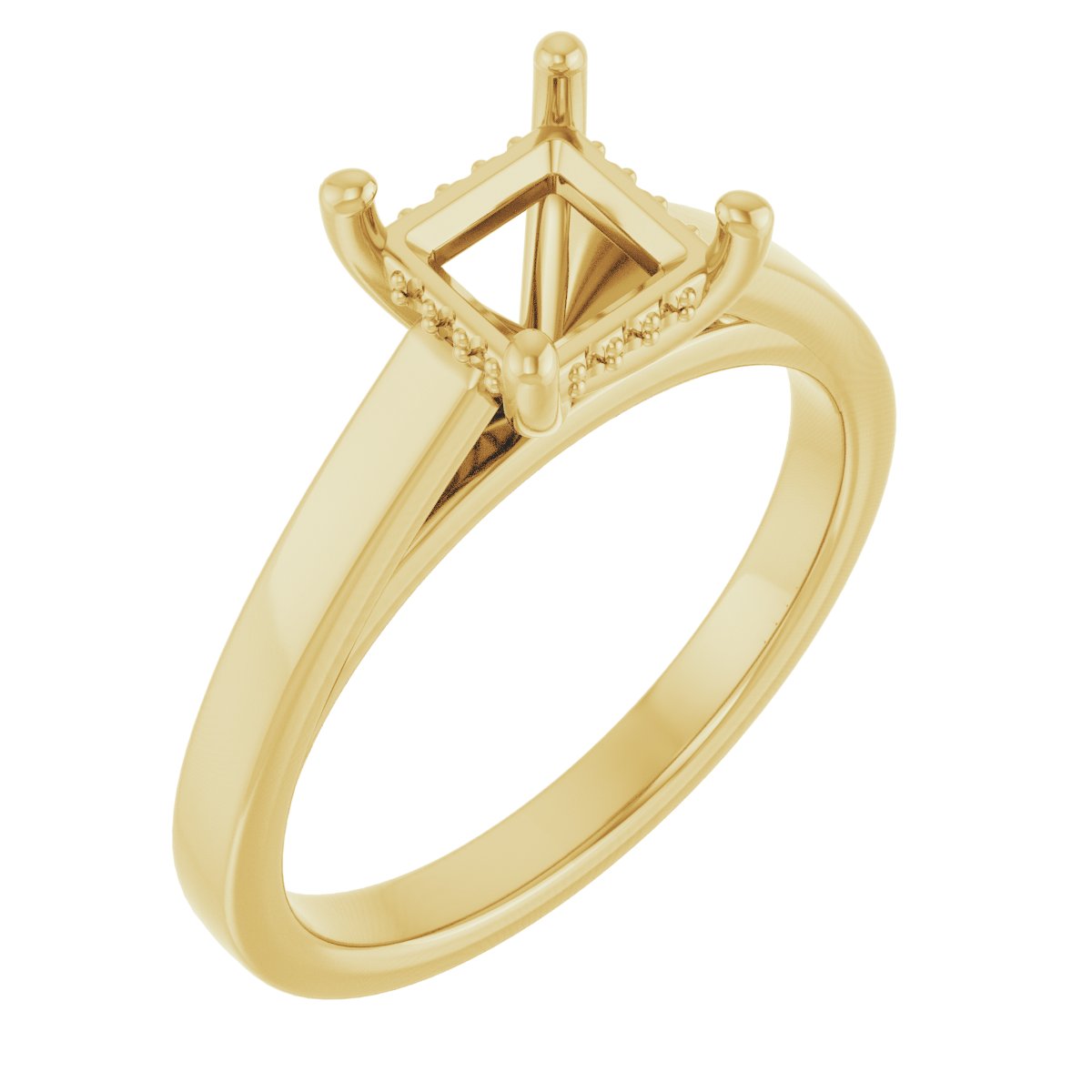 Hidden Halo-Style Engagement Ring