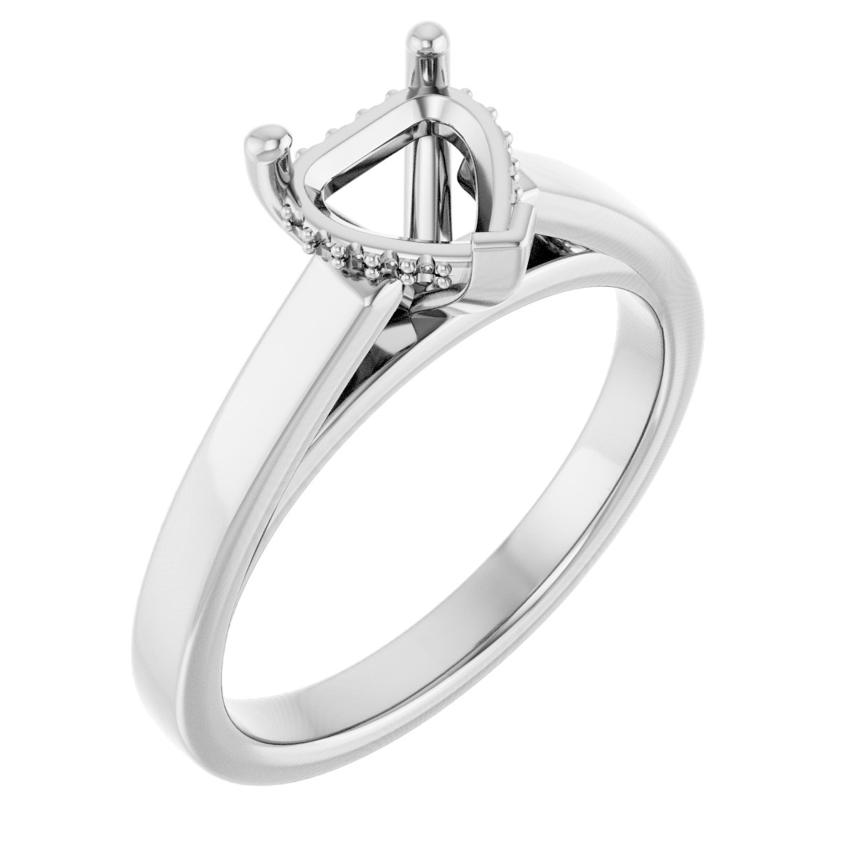 Hidden Halo-Style Engagement Ring