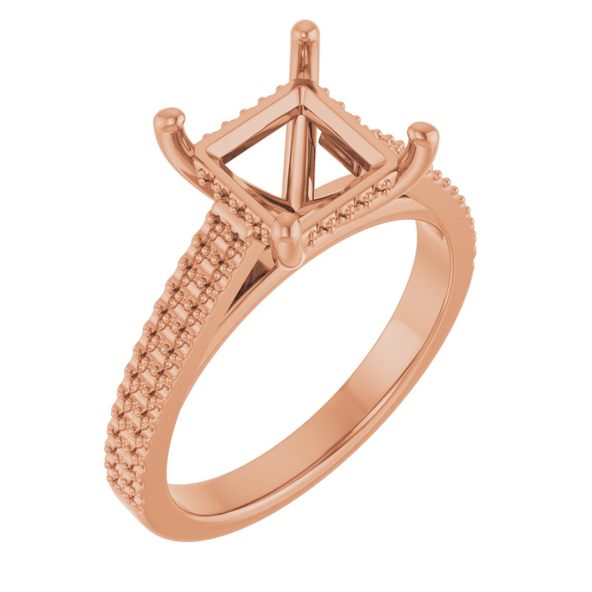 Hidden Halo-Style Engagement Ring