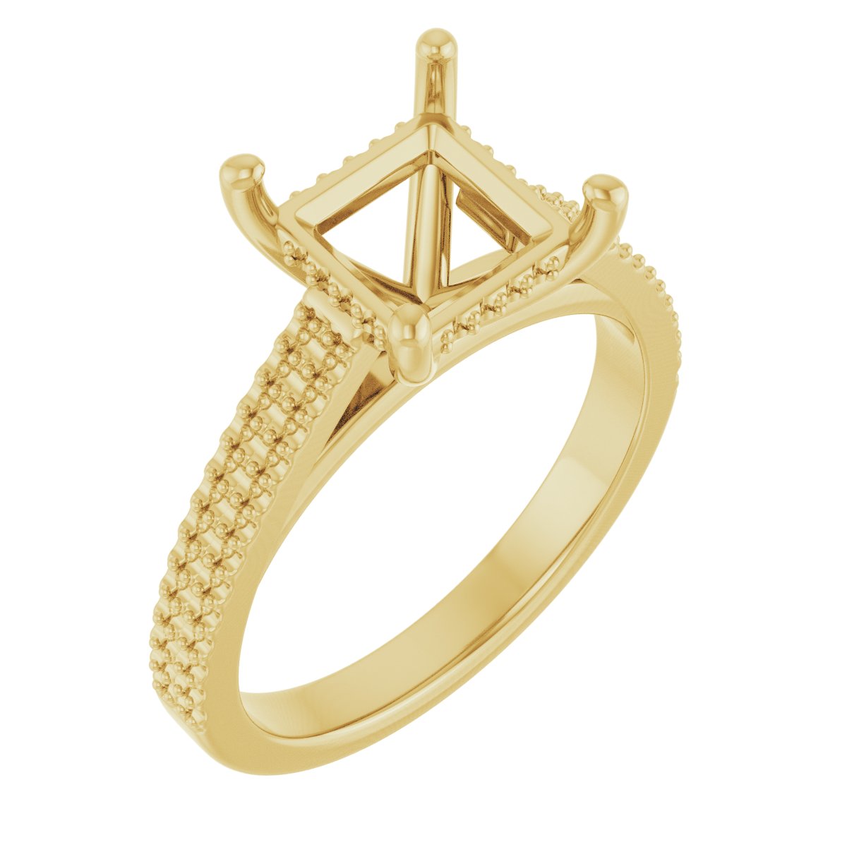 Hidden Halo-Style Engagement Ring