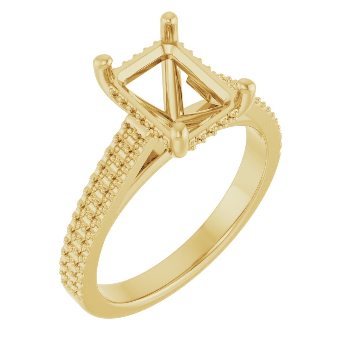 Hidden Halo-Style Engagement Ring