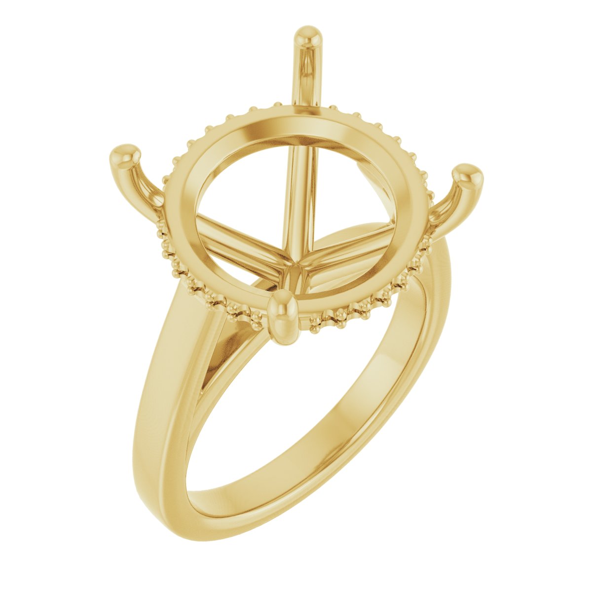 Hidden Halo-Style Engagement Ring