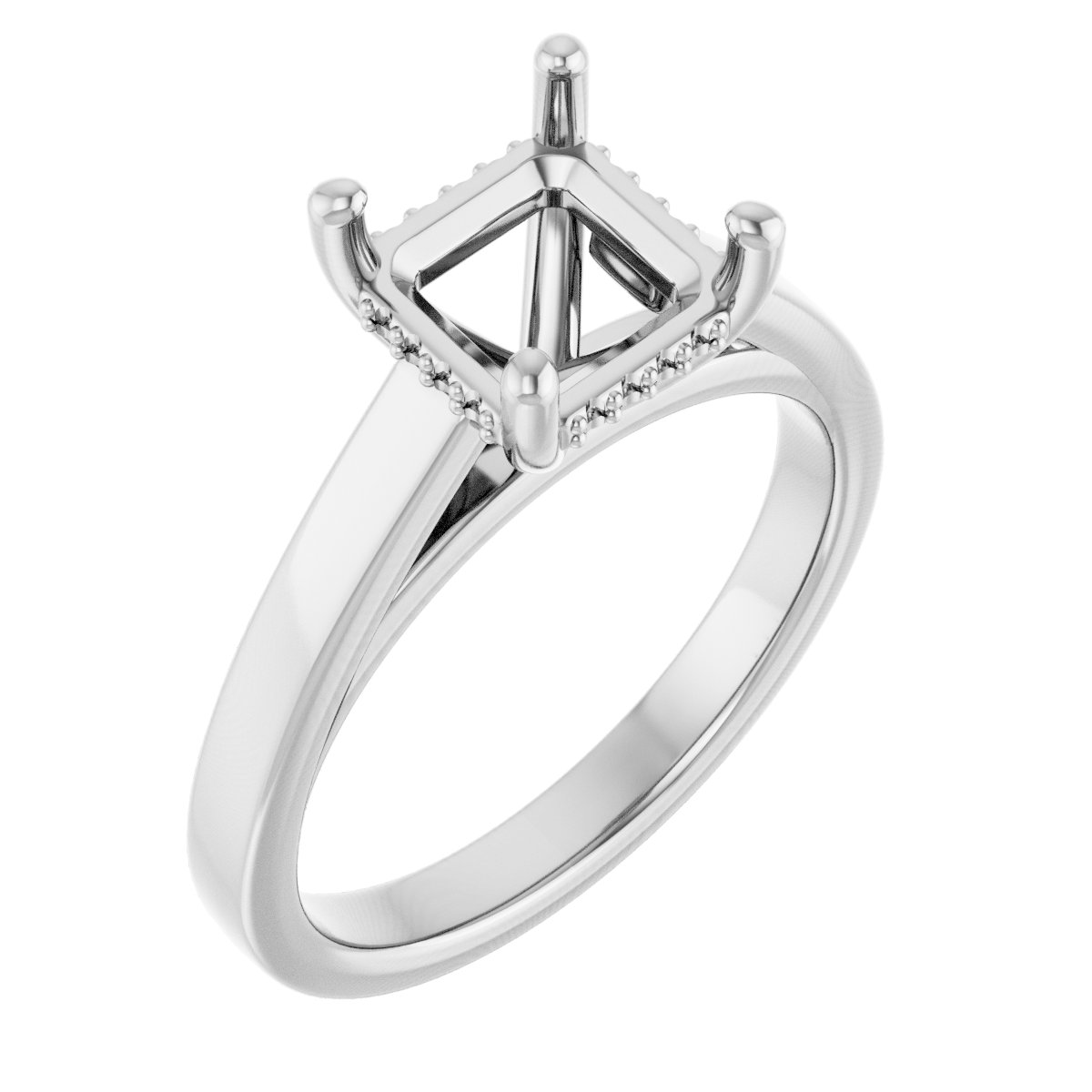 Hidden Halo-Style Engagement Ring