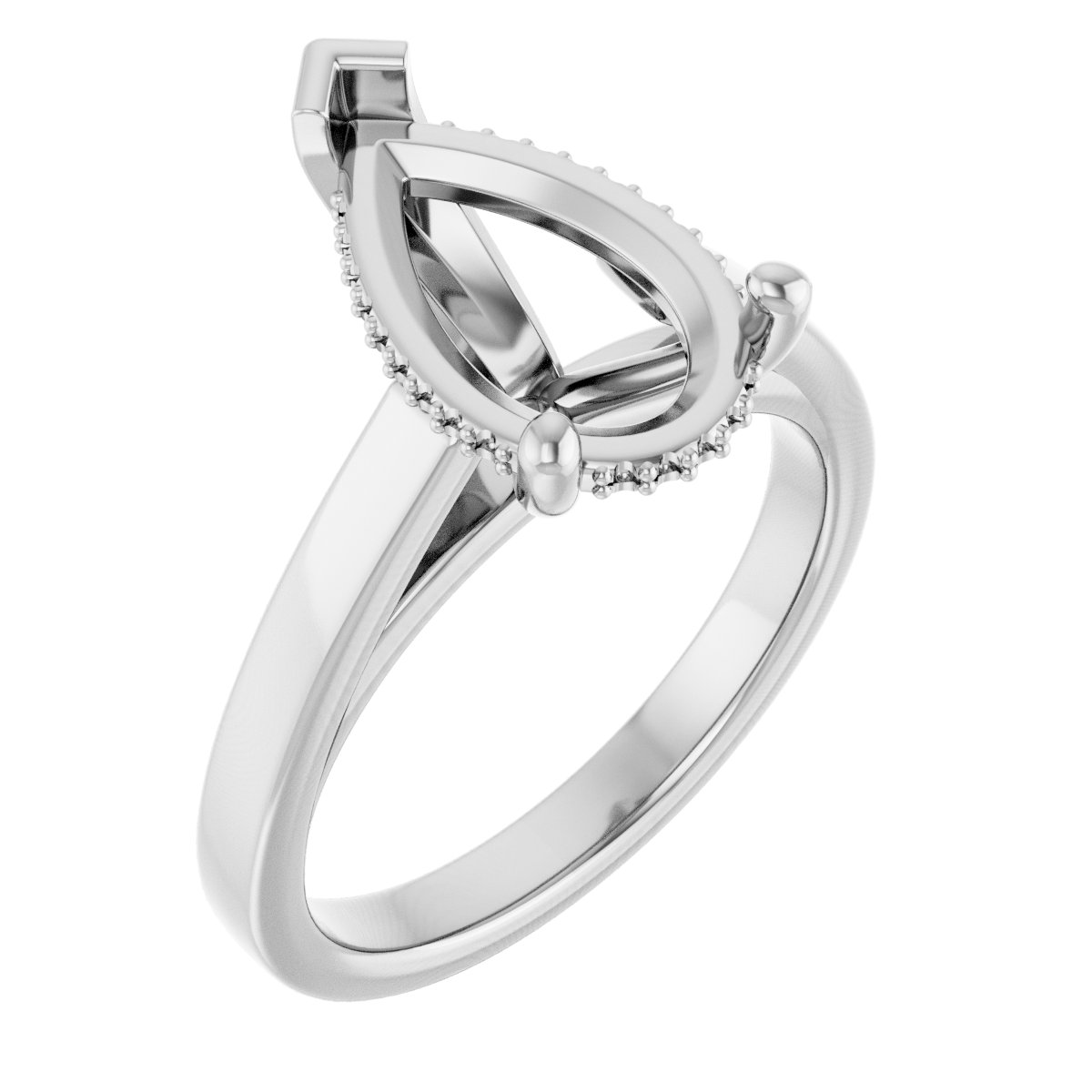 Hidden Halo-Style Engagement Ring