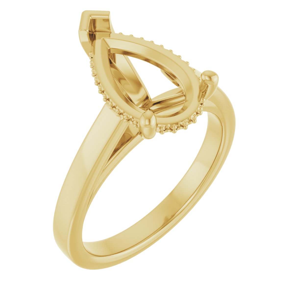 Hidden Halo-Style Engagement Ring