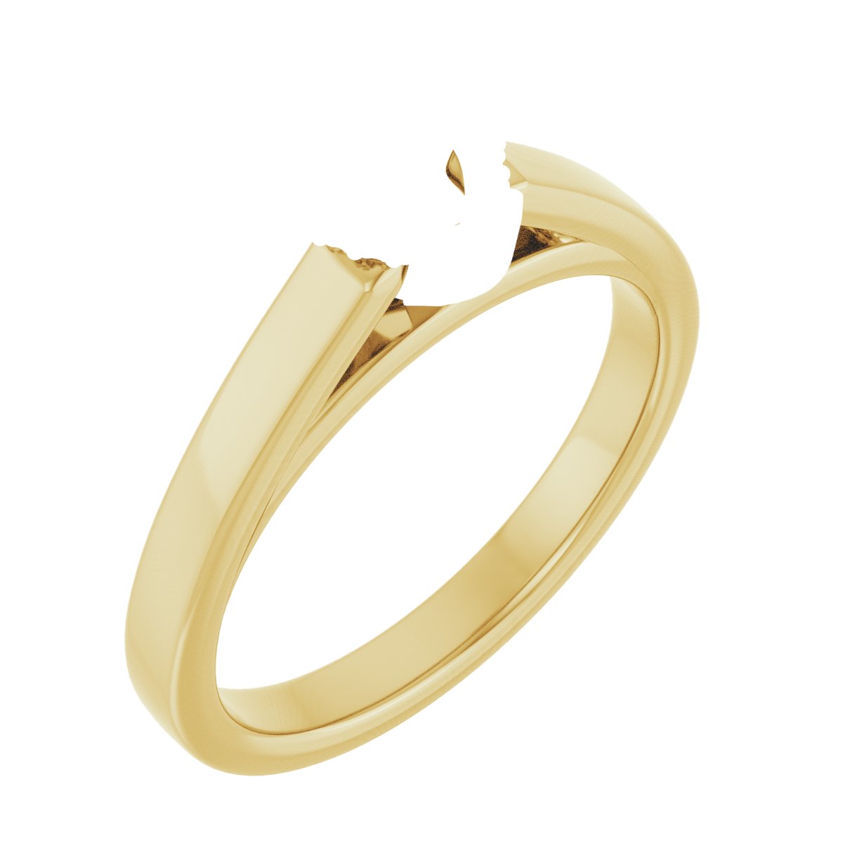 Hidden Halo-Style Engagement Ring