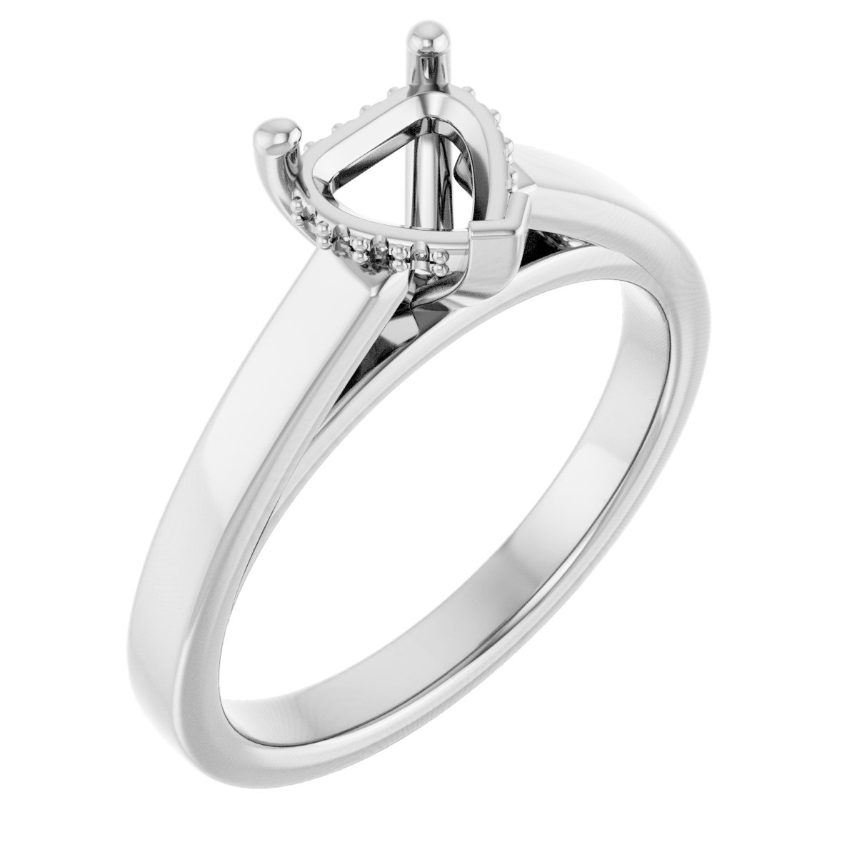 Hidden Halo-Style Engagement Ring