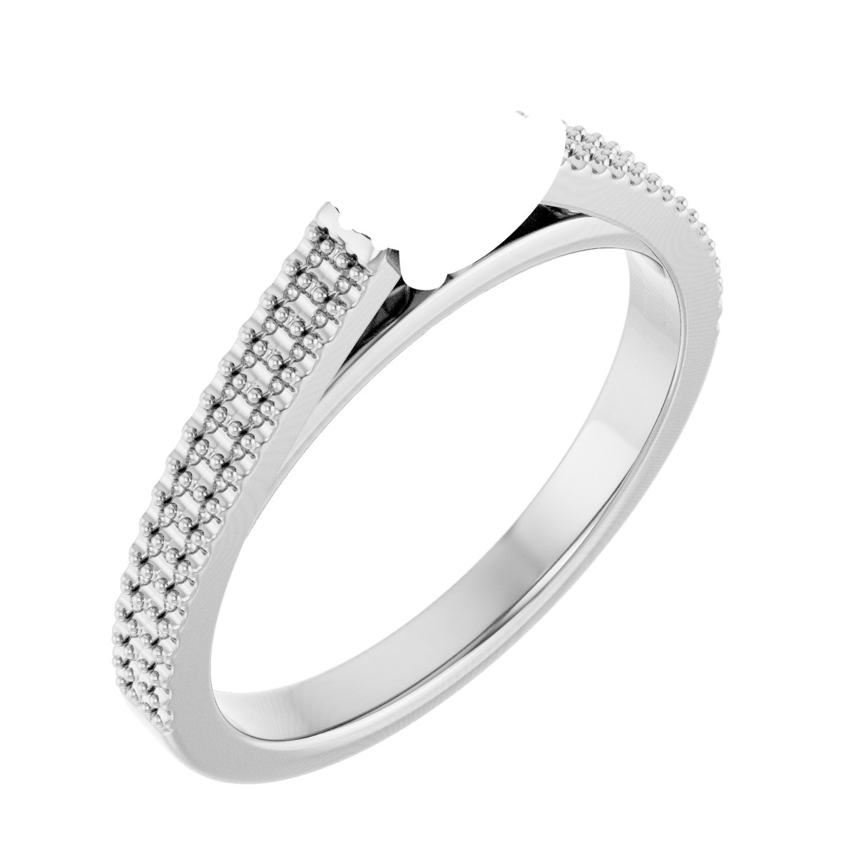 Hidden Halo-Style Engagement Ring