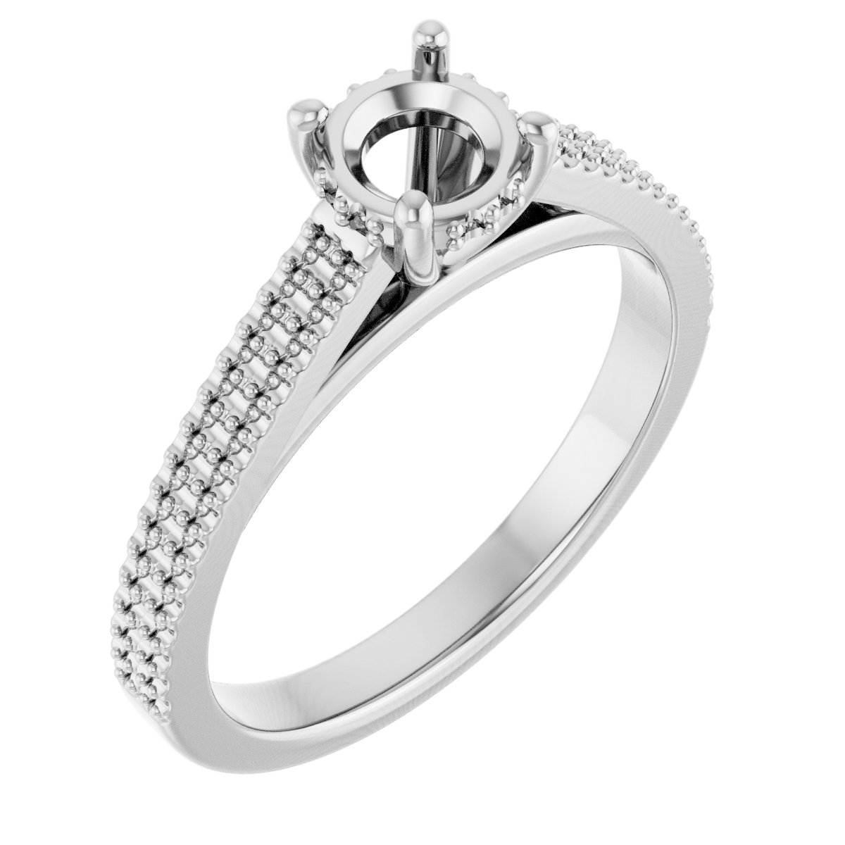 Hidden Halo-Style Engagement Ring