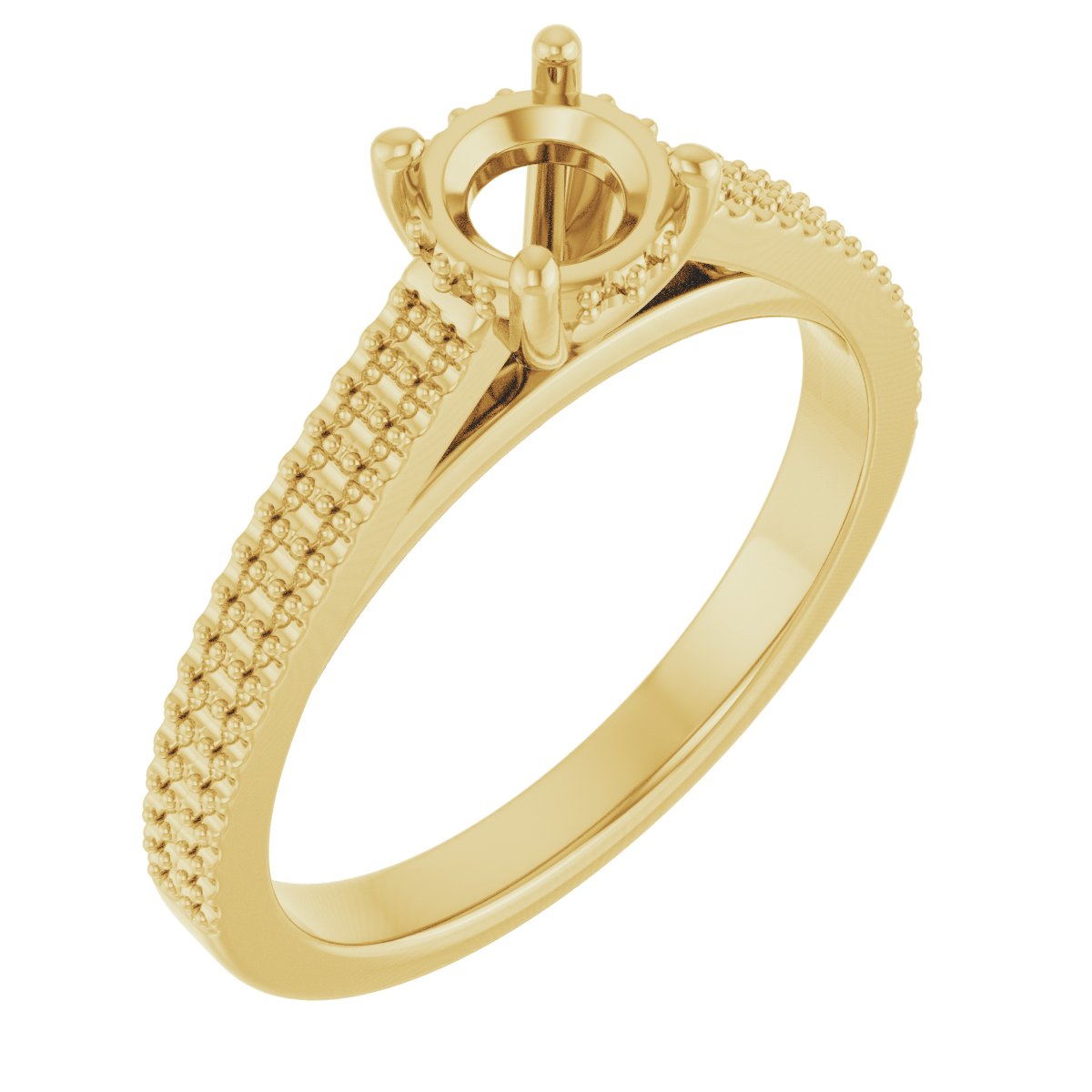 Hidden Halo-Style Engagement Ring