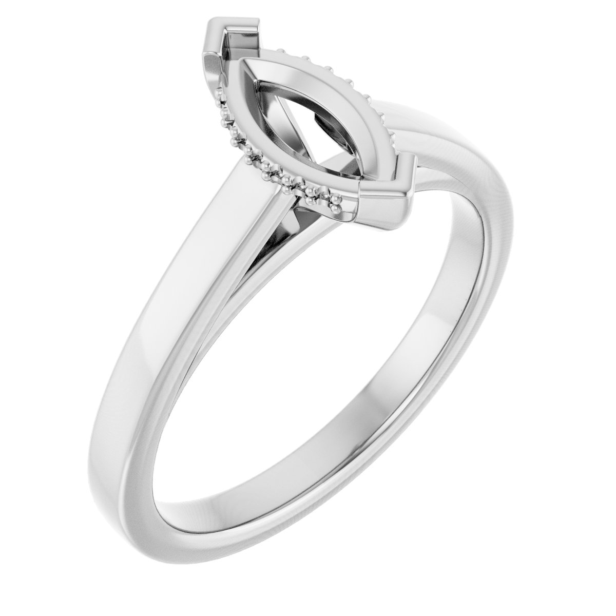 Hidden Halo-Style Engagement Ring