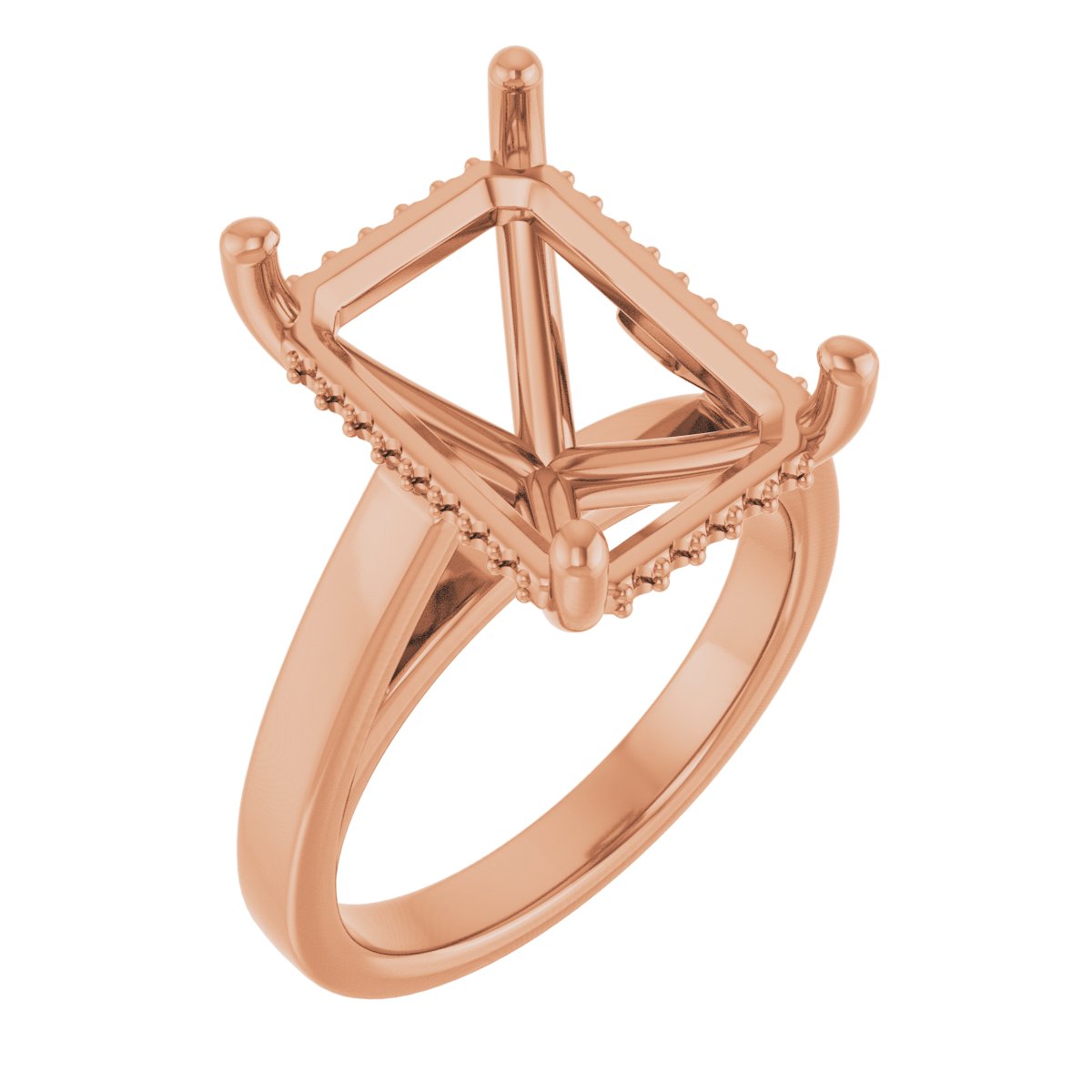 Hidden Halo-Style Engagement Ring