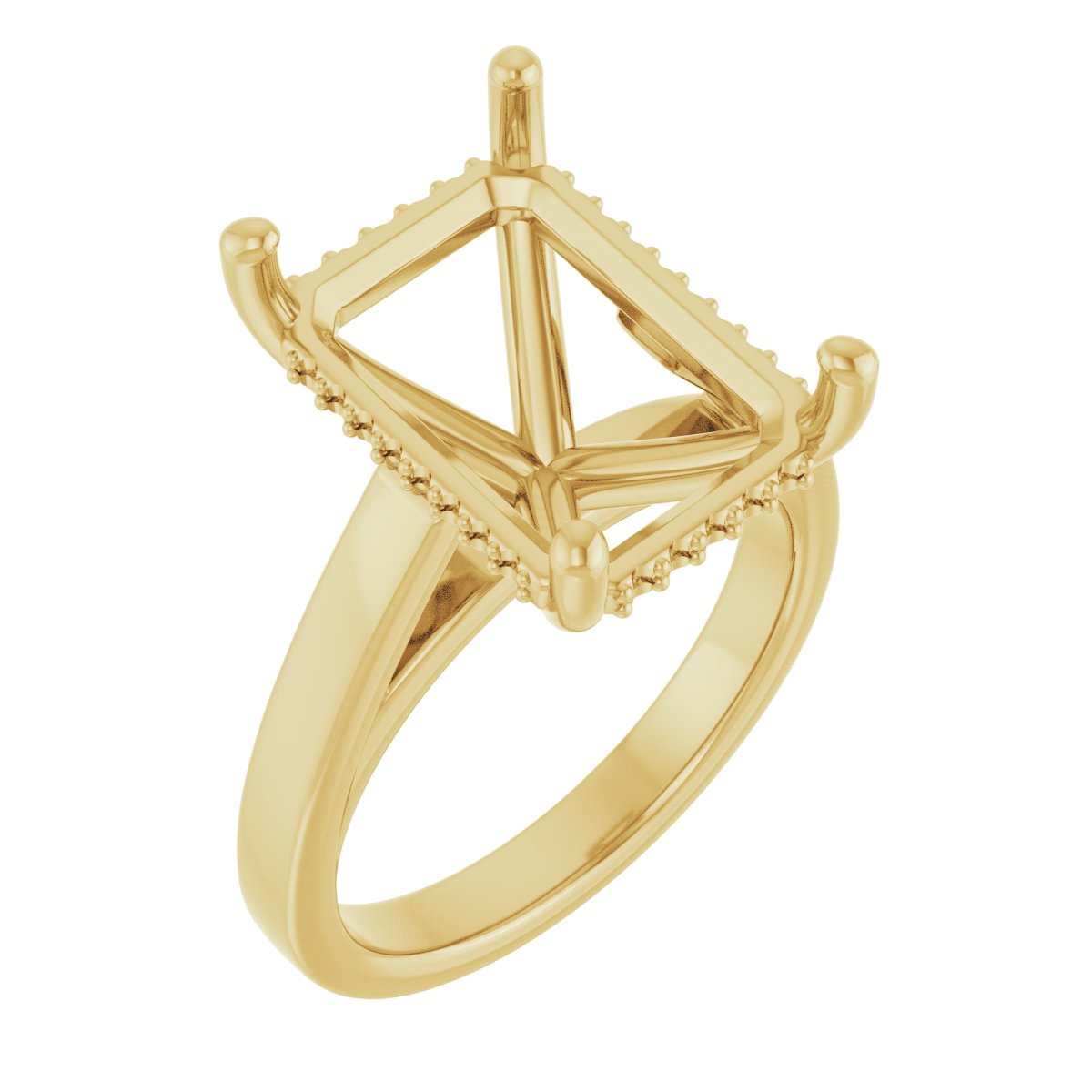 Hidden Halo-Style Engagement Ring