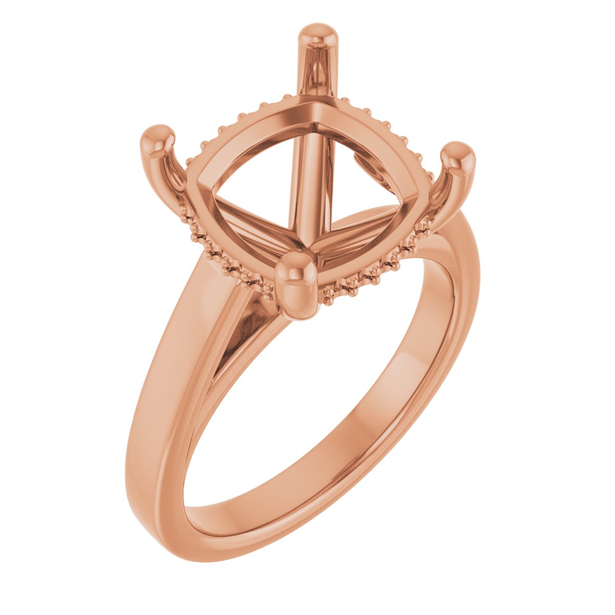 Hidden Halo-Style Engagement Ring