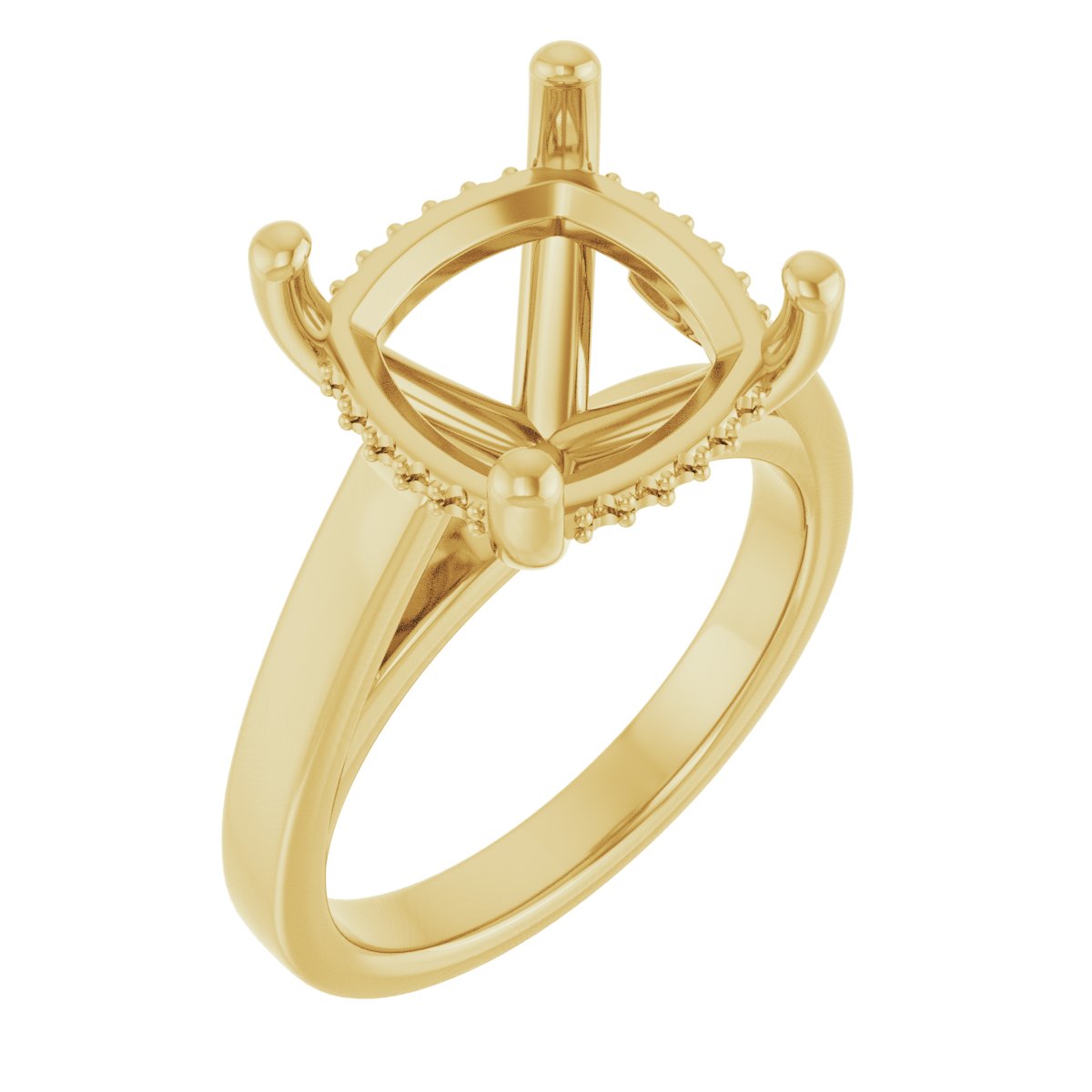 Hidden Halo-Style Engagement Ring