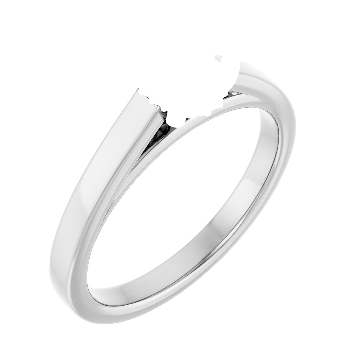 Hidden Halo-Style Engagement Ring