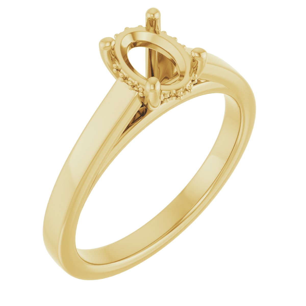 Hidden Halo-Style Engagement Ring