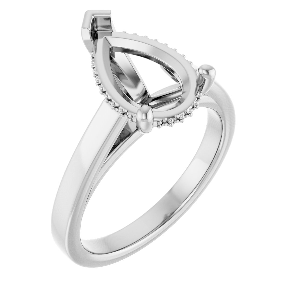 Hidden Halo-Style Engagement Ring