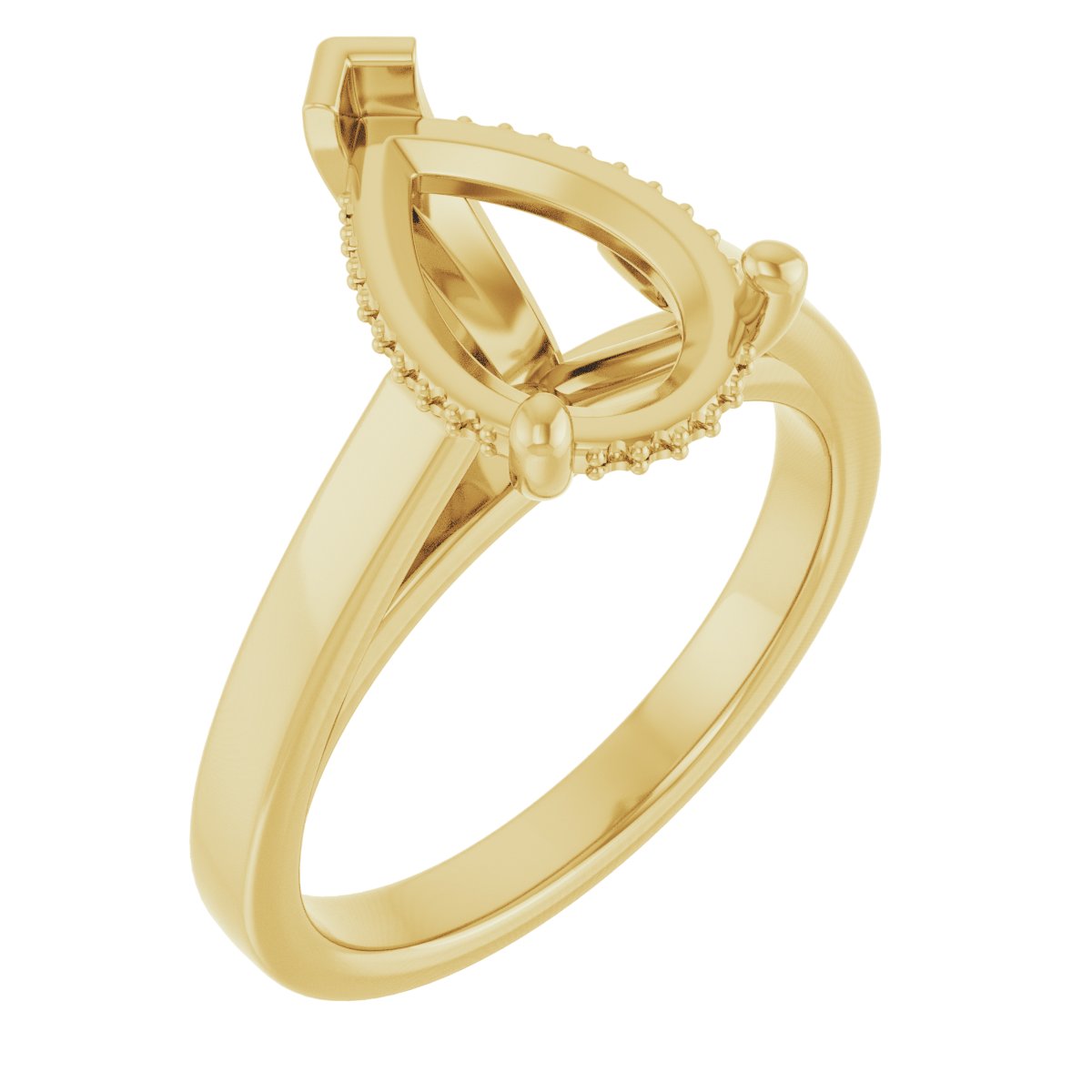 Hidden Halo-Style Engagement Ring