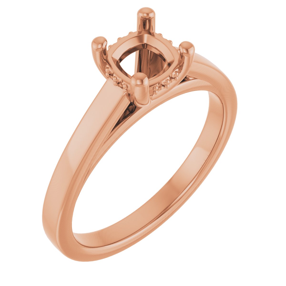 Hidden Halo-Style Engagement Ring