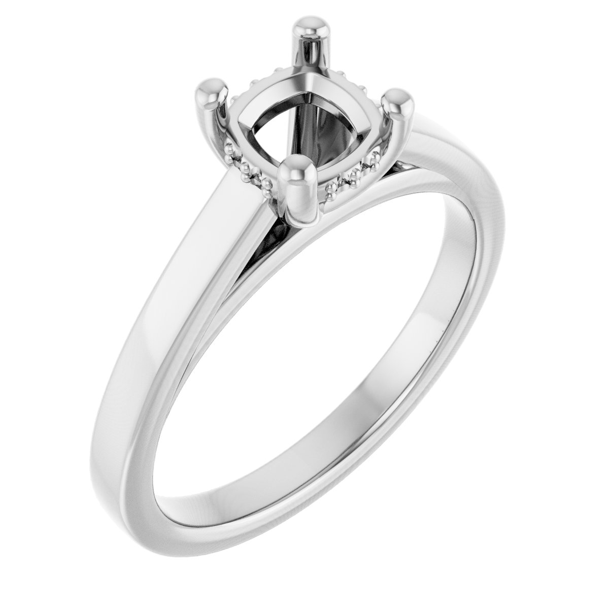 Hidden Halo-Style Engagement Ring