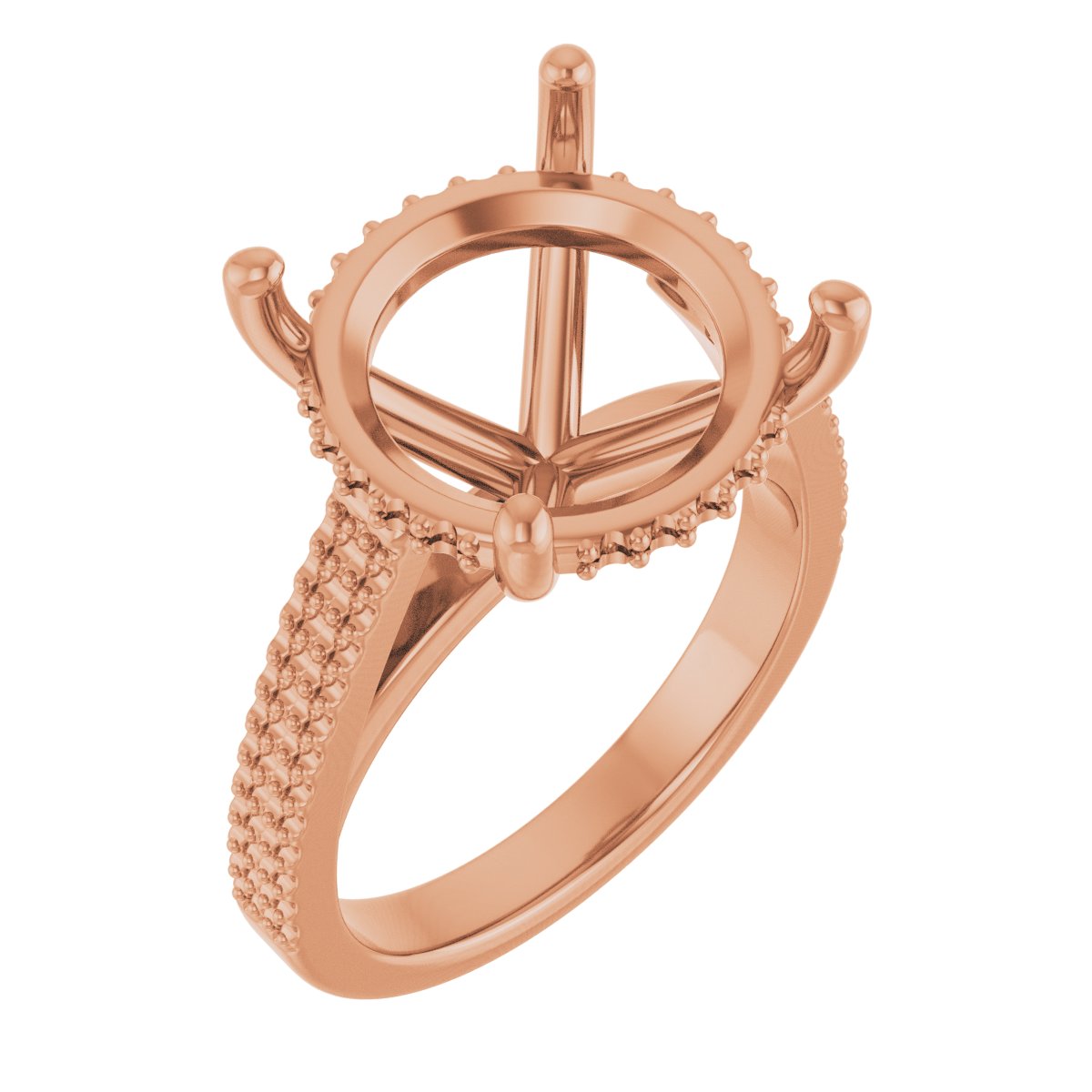 Hidden Halo-Style Engagement Ring