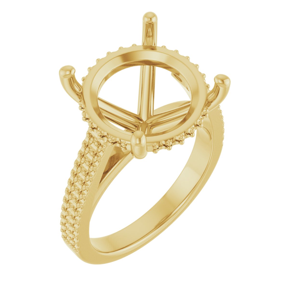 Hidden Halo-Style Engagement Ring