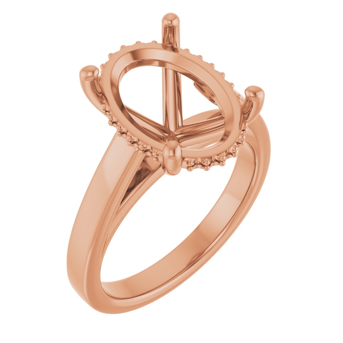 Hidden Halo-Style Engagement Ring