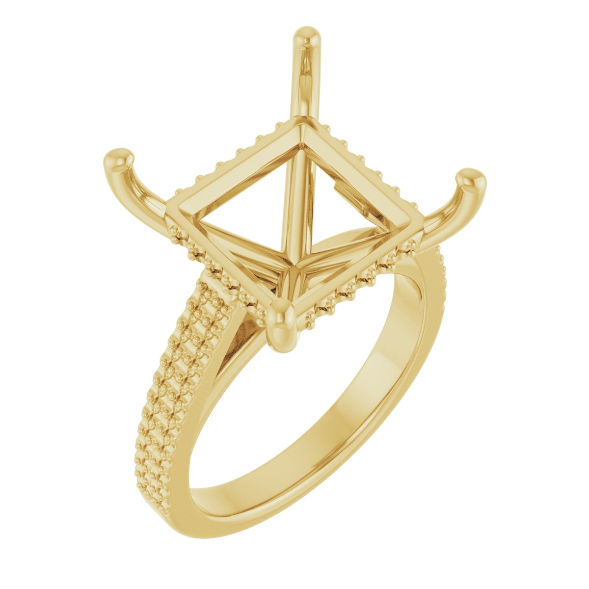 Hidden Halo-Style Engagement Ring