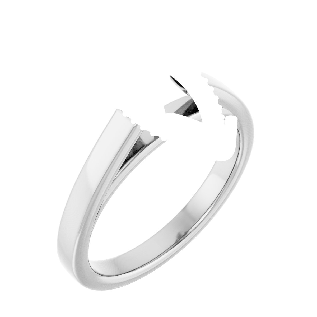 Hidden Halo-Style Engagement Ring