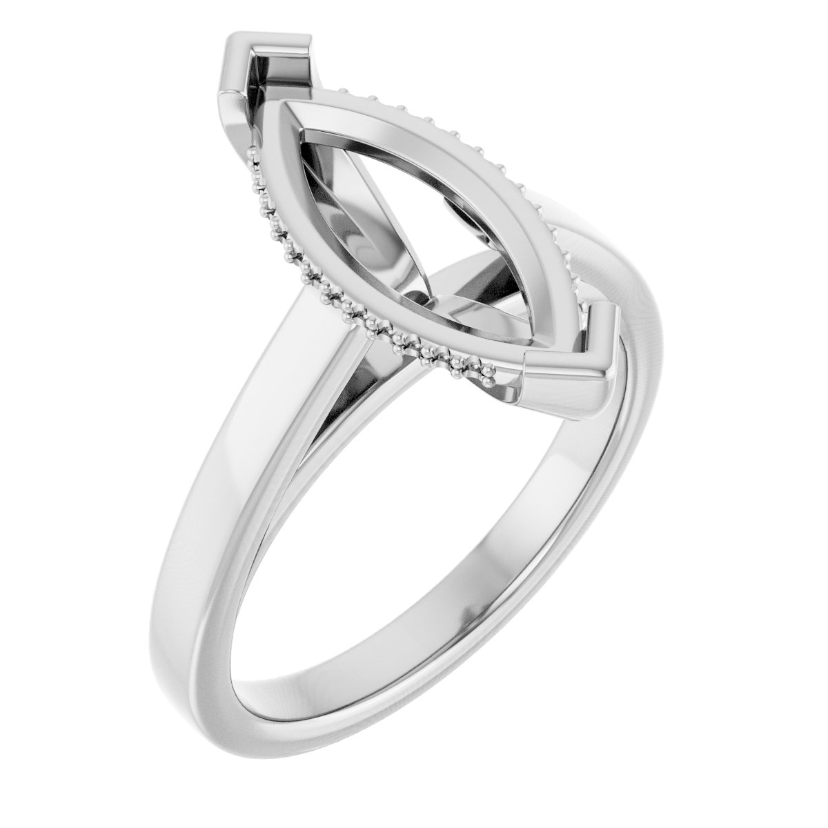 Hidden Halo-Style Engagement Ring