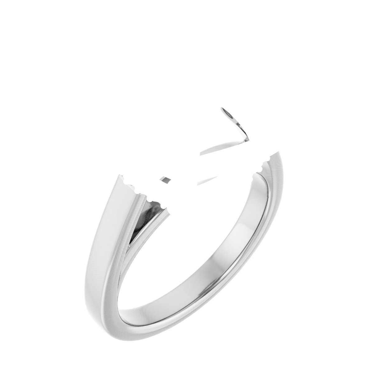 Hidden Halo-Style Engagement Ring