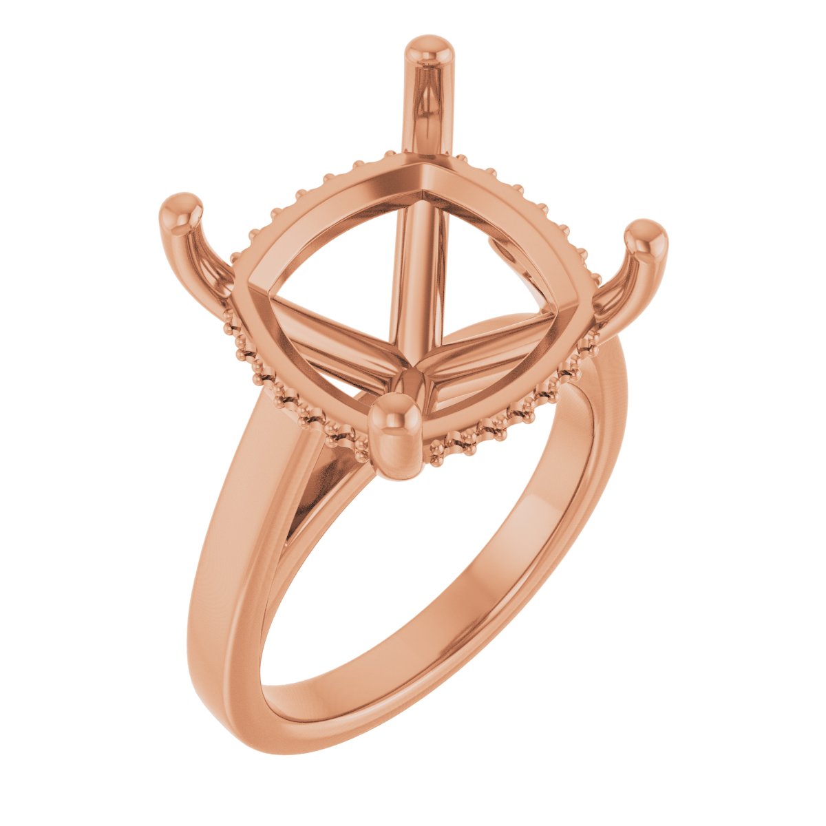 Hidden Halo-Style Engagement Ring