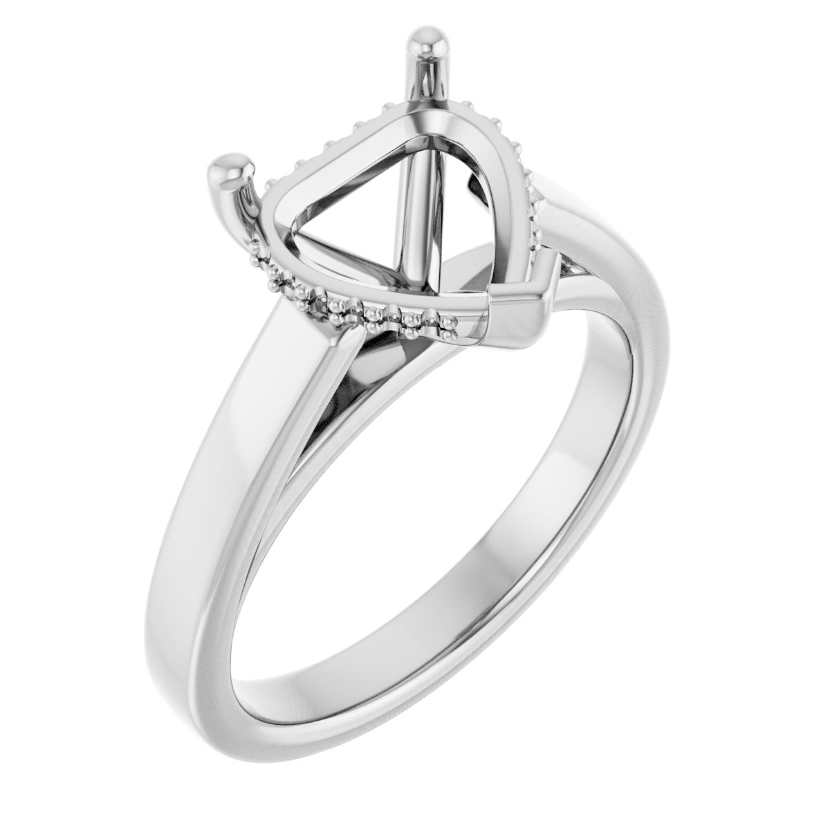 Hidden Halo-Style Engagement Ring