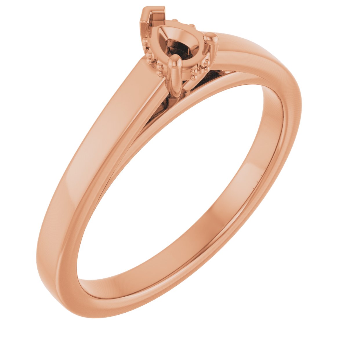 Hidden Halo-Style Engagement Ring