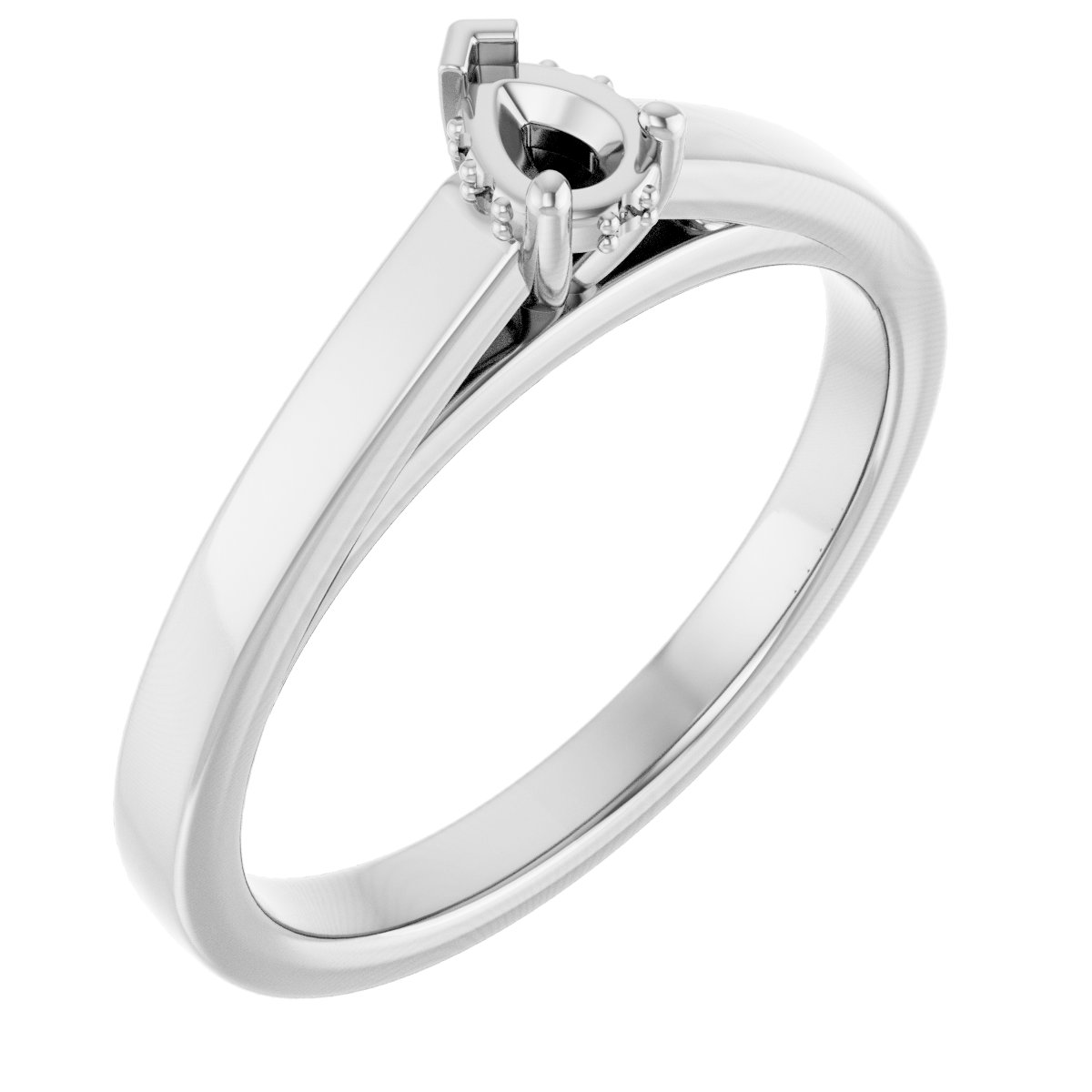 Hidden Halo-Style Engagement Ring