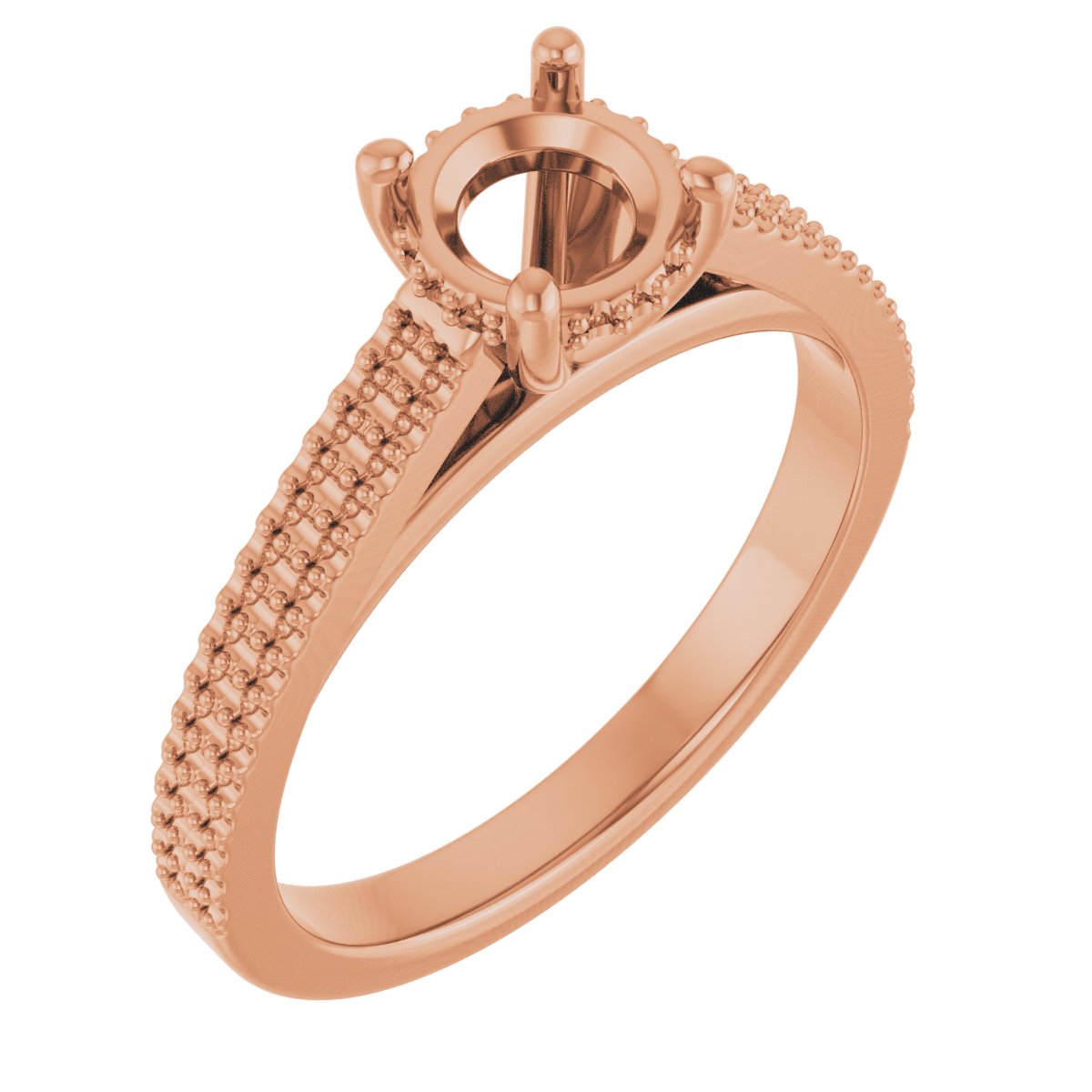 Hidden Halo-Style Engagement Ring