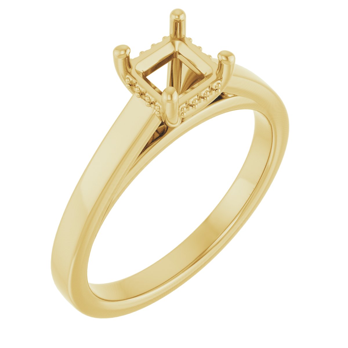 Hidden Halo-Style Engagement Ring