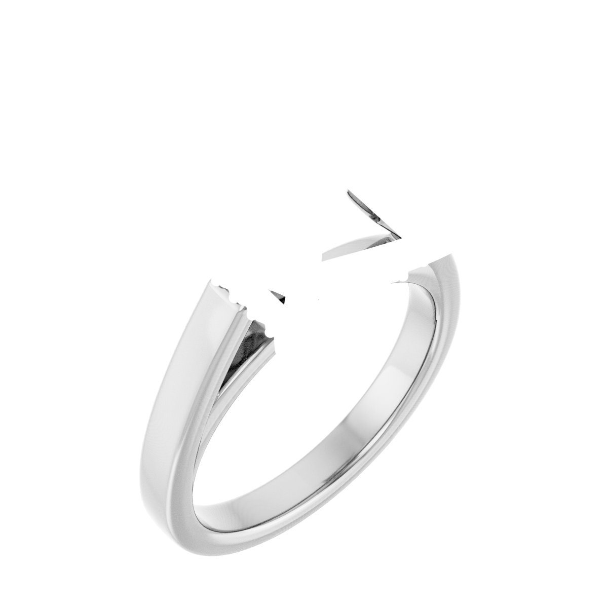Hidden Halo-Style Engagement Ring